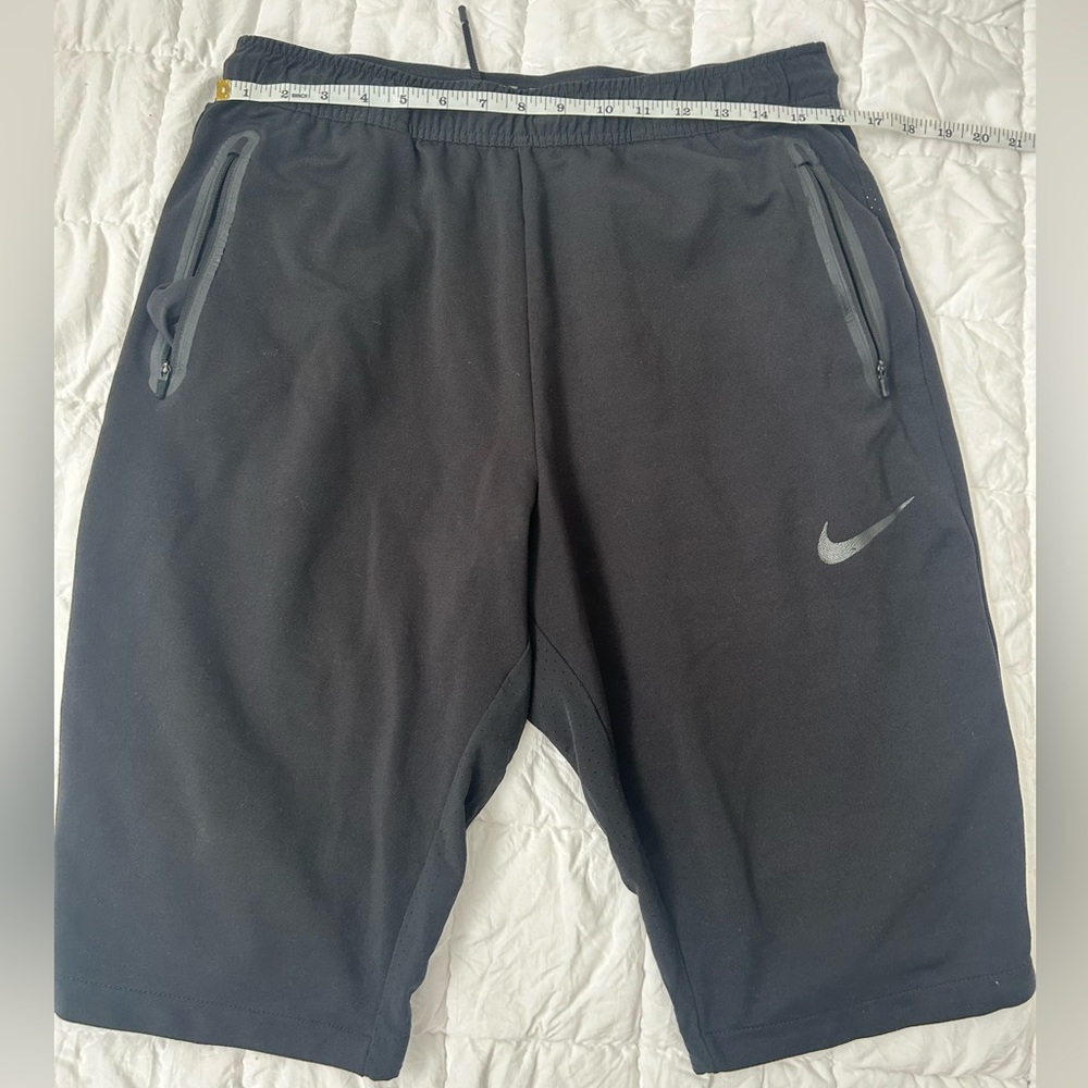 Nike Men's Long Soccer Athletic Black Shorts